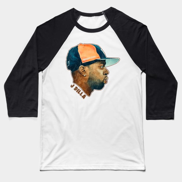 Retro Vintage J Dilla Baseball T-Shirt by MuraiKacerStore